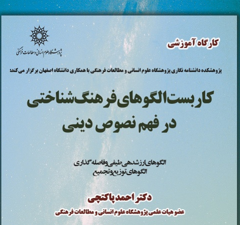 کاربست الگوهای فرهنگ‌شناختی در فهم نصوص دینی(ویژه کارکنان پژوهشگاه علوم انسانی و دانشگاه اصفهان)