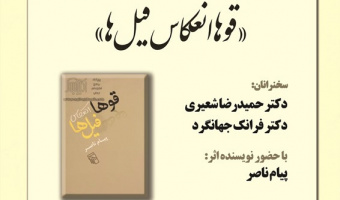 نشست علمی نقد و بررسی رمان «قوها انعکاس فیلها» برگزار می شود