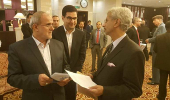 گفت‌وگوی دکتر قبادی و وزیر خارجه هندوستان با موضوع تدوین دانشنامه مشترک