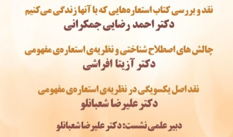 گزارش نشست «درباره‌ی نظریه‌ی استعاره‌ی مفهومی»