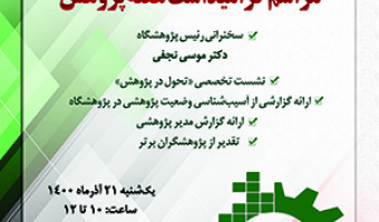مراسم گرامیداشت هفته پژوهش (فایل صوتی)/۲۱/آذرماه/۱۴۰۰
