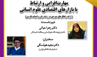 نشست «مهارت‌افزایی و ارتباط با بازارهای اقتصادی علوم انسانی» برگزار می‌شود