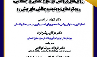 روش های پژوهش در علوم انسانی و اجتماعی ۱۹ آذر ۱۴۰۲