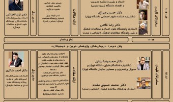 برنامه و اسامی سخنران‌های نخستین همایش ملی روش‌های پژوهش در علوم انسانی و اجتماعی