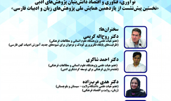 نخستین پیش‌نشست از یازدهمین همایش ملی پژوهش‌های زبان و ادبیات فارسی، برگزار می‌شود